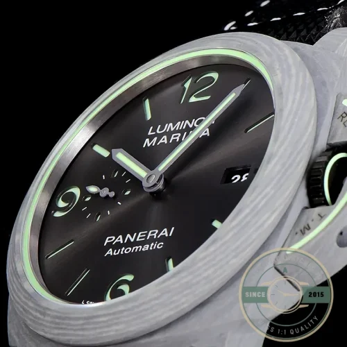 Panerai Luminor Marina replica PAM 1119 grey dial Carbotech case