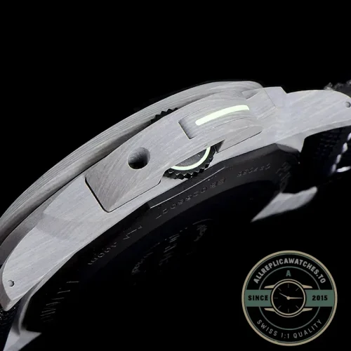 Panerai Luminor Marina replica PAM 1119 grey dial Carbotech case