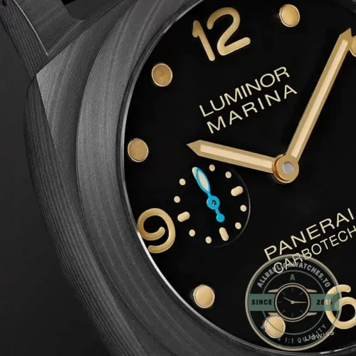 Panerai Luminor replica PAM00661 black Carbotech case with sandwich dial