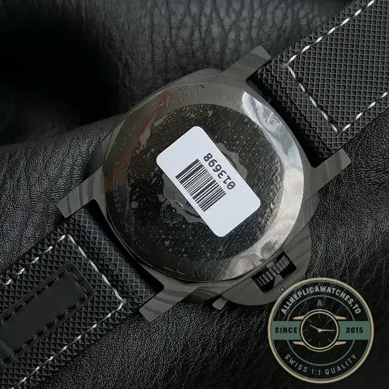 Panerai Luminor Marina replica PAM01118 black dial Carbotech case
