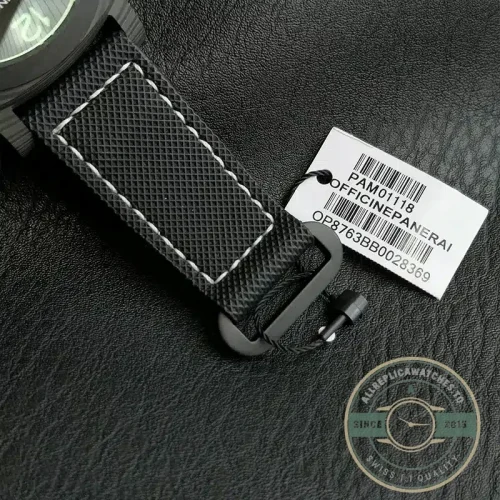 Panerai Luminor Marina replica PAM01118 black dial Carbotech case