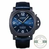 Panerai Luminor Marina replica PAM1664 blue sandwich dial Carbotech case
