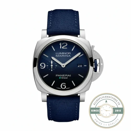 Panerai Replica Luminor replica PAM1157 blue dial Carbotech case