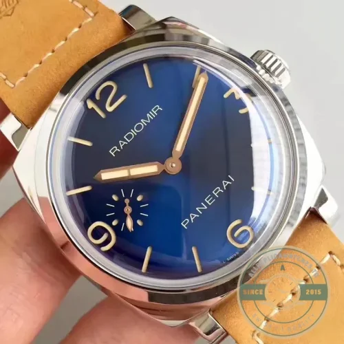 Panerai Replica Radiomir replica PAM690 blue sandwich dial steel case