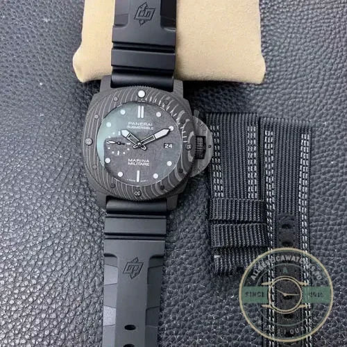 Panerai Replica Submersible replica PAM979 grey dial Carbotech case