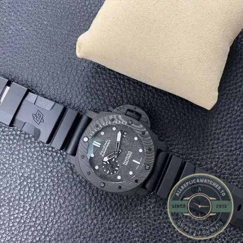 Panerai Replica Submersible replica PAM979 grey dial Carbotech case
