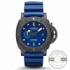 Panerai Submersible replica PAM1232 blue dial Carbotech case
