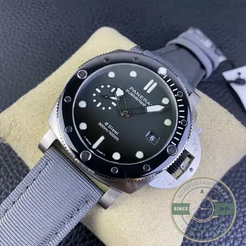 Panerai Submersible replica PAM1288 grey Grigio Roccia dial steel case