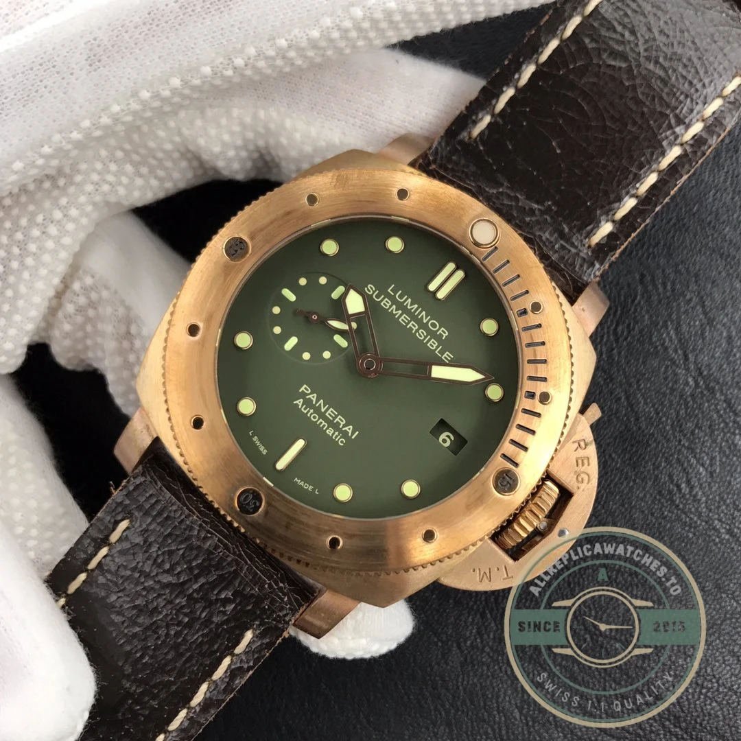 Panerai Luminor replica Submersible PAM382 grey dial Carbotech case
