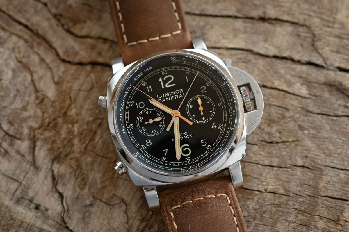 Panerai Luminor 1950 Flyback Chronograph wrist shot