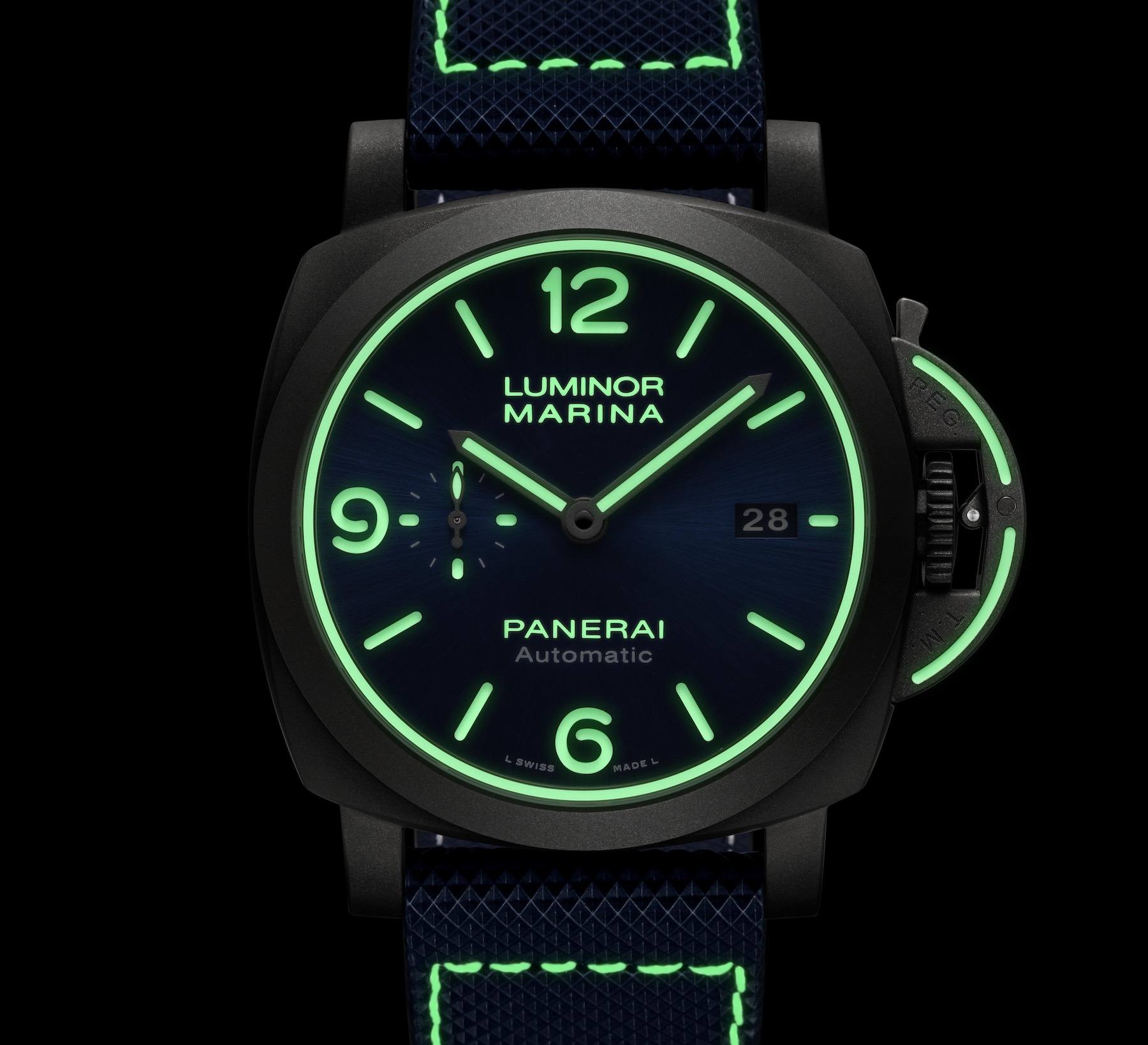 Panerai Luminor Marina PAM01117 with leather strap
