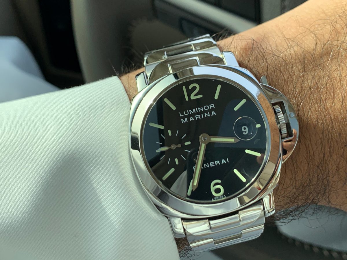 Panerai Luminor Marina PAM050 on wrist