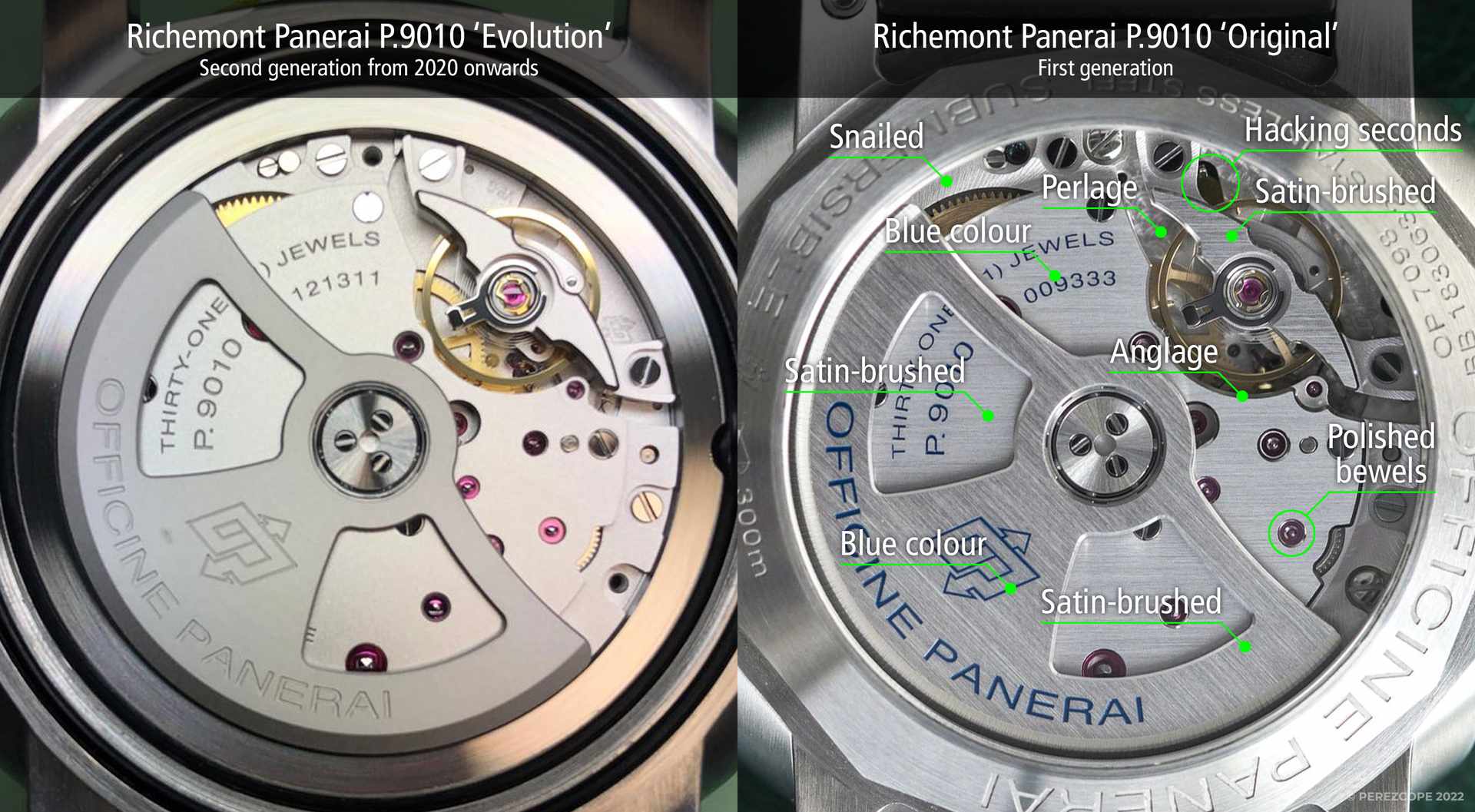 Panerai P.9010 Movement Decorated