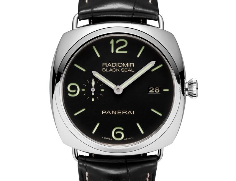 Panerai Radiomir Black Seal PAM00388 front view with distinctive cushion case