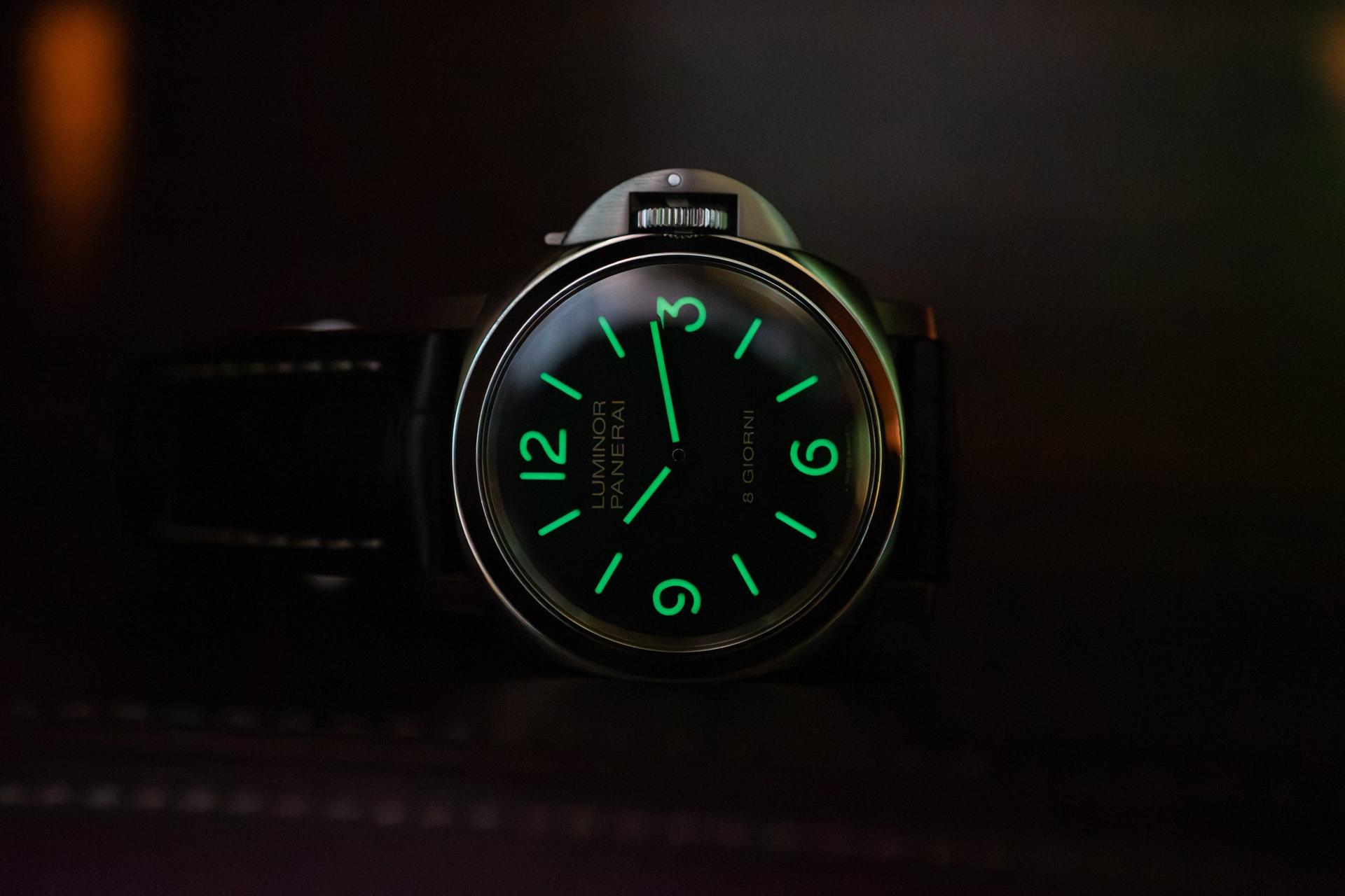 Panerai Sandwich Dial Lume Shot