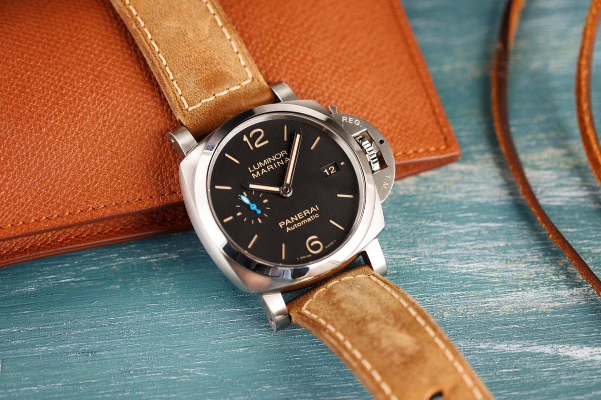 Panerai watch care and maintenance closeup
